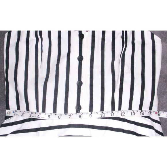 Alice + Olivia Nella Fit & Flare Stripe Dress 12 - Picture 2 of 11